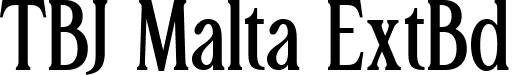 TBJ Malta ExtBd font | TBJMaltaMiniEdition-ExtraBold.ttf