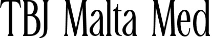 TBJ Malta Med font | TBJMaltaMiniEdition-Medium.ttf