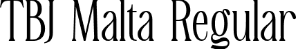 TBJ Malta Regular font | TBJMaltaMiniEdition-Regular.ttf