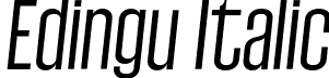 Edingu Italic font | Edingu Italic.otf