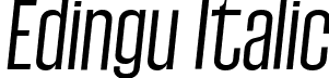 Edingu Italic font | Edingu Italic.ttf