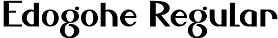 Edogohe Regular font | edogohe.otf