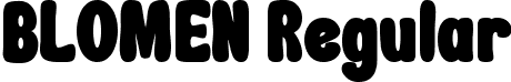 BLOMEN Regular font | BLOMEN.ttf