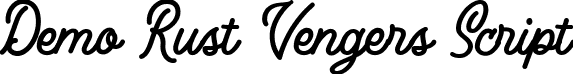 Demo Rust Vengers Script font | Demorustvengersscript-2vWKl.ttf