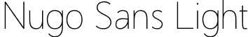 Nugo Sans Light font | NugoSansLight-9YzoK.ttf