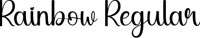 Rainbow Regular font | Rainbow.otf