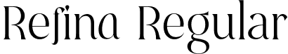 Refina Regular font | Refina.otf