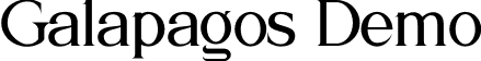 Galapagos Demo font | Galapagos-Demo.otf