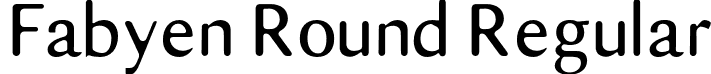 Fabyen Round Regular font | Fabyen Round.otf