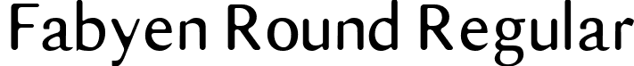 Fabyen Round Regular font | Fabyen Round.ttf