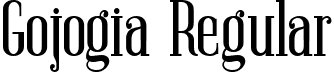 Gojogia Regular font | gojogia-ttf.ttf