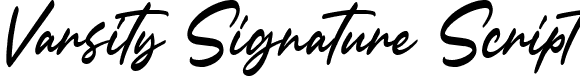 Varsity Signature Script font | VarsitySignatureScript-YqMoO.ttf