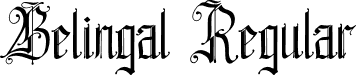 Belingal Regular font | Belingal-WpJ6E.otf