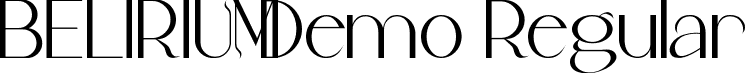 Belirium Demo Regular font | BeliriumDemoRegular.ttf