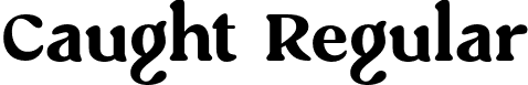 Caught Regular font | Caught.otf