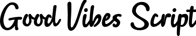 Good Vibes Script font | Good Vibes-Script.ttf