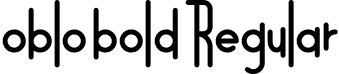 oblo bold Regular font | oblobold-gwblp.otf