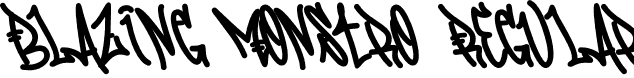 Blazing Monstro Regular font | BlazingMonstro-Regular.otf