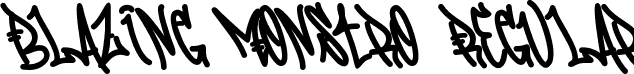 Blazing Monstro Regular font | BlazingMonstro-Regular.ttf