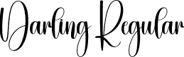 Darling Regular font | Darling.otf