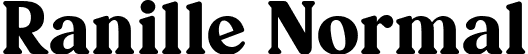 Ranille Normal font | RanilleNormalRegular-EaZJj.ttf