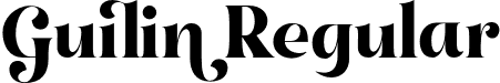 Guilin Regular font | guilin.otf