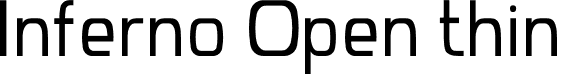 Inferno Open thin font | Inferno-Open-Thin-iF66713a0ee6414.otf