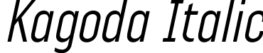 Kagoda Italic font | Kagoda Italic.otf