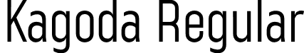 Kagoda Regular font | Kagoda.otf