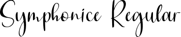 Symphonice Regular font | Symphonice.ttf