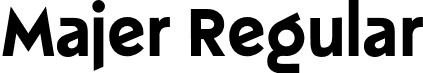 Majer Regular font | majer.otf