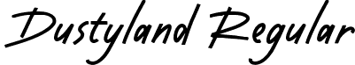 Dustyland Regular font | Dustyland.ttf