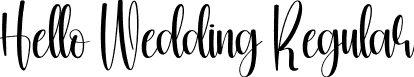 Hello Wedding Regular font | Hello-Wedding.otf