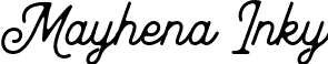 Mayhena Inky font | Mayhenainky-8MgM0.otf