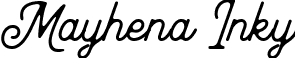 Mayhena Inky font | Mayhenainky-YzPzo.ttf