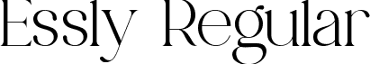 Essly Regular font | Essly.otf