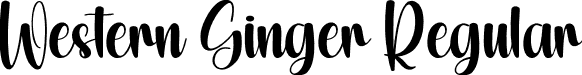 Western Ginger Regular font | Western-Ginger.otf