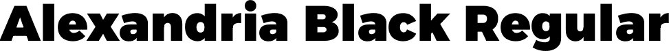 Alexandria Black Regular font | Alexandria-Black.ttf