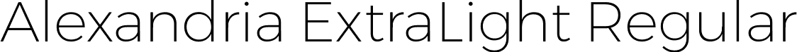 Alexandria ExtraLight Regular font | Alexandria-ExtraLight.ttf