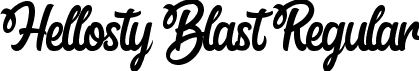 Hellosty Blast Regular font | HellostyBlast-1G8Y2.ttf