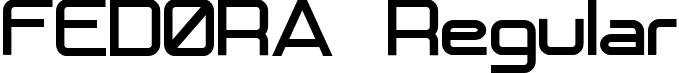 FEDORA Regular font | Fedora-rgwYL.ttf