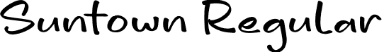 Suntown Regular font | Suntown.otf