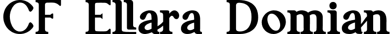 CF Ellara Domian font | CfEllaraDomianDemoBold-nADyR.otf