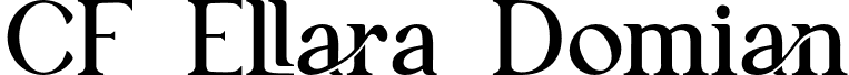 CF Ellara Domian font | CfEllaraDomianDemoRegular-2vnye.otf