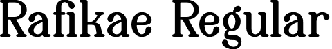 Rafikae Regular font | Rafikae-Demo-1.otf