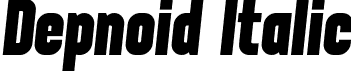 Depnoid Italic font | depnoid-italic.otf