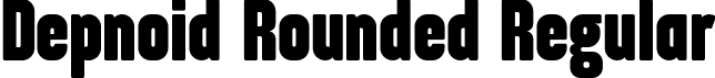 Depnoid Rounded Regular font | depnoid-rounded.otf