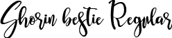 Shorin bestie Regular font | ShorinBestie-d93JV.ttf