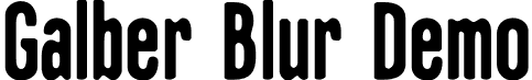 Galber Blur Demo font | GalberBlur-Regular_demo.otf