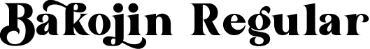 Bakojin Regular font | Bakojin.ttf